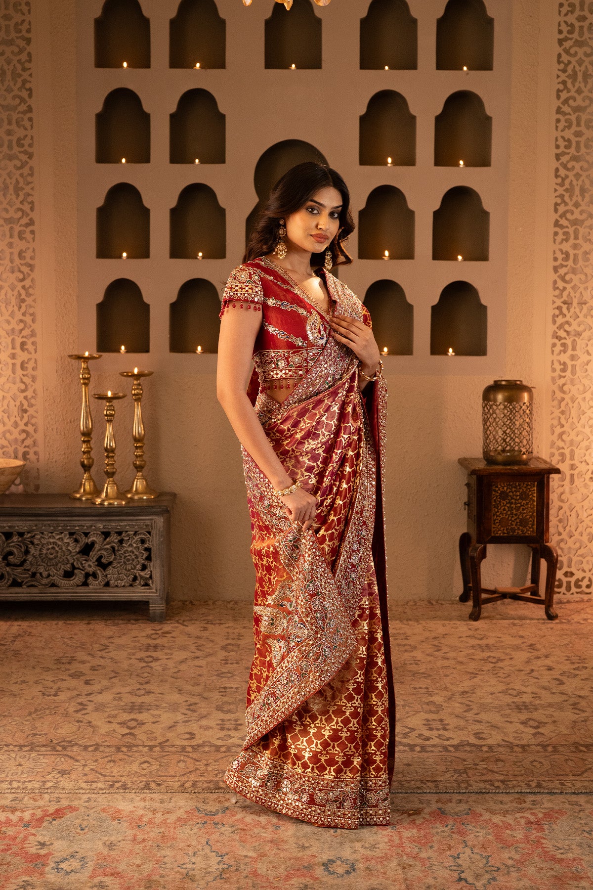 Real Zari Gota Patti With Gold Foil Printing